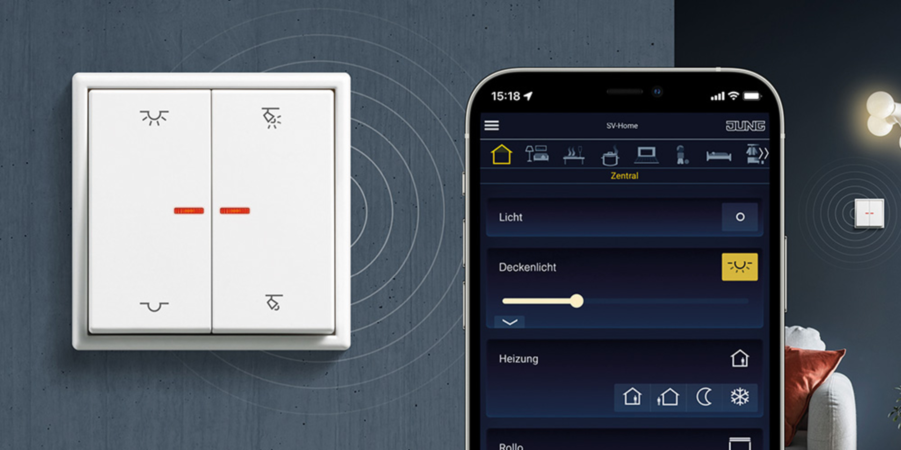 KNX RF Taster bei Elektro Hofmann GmbH in Karlstadt